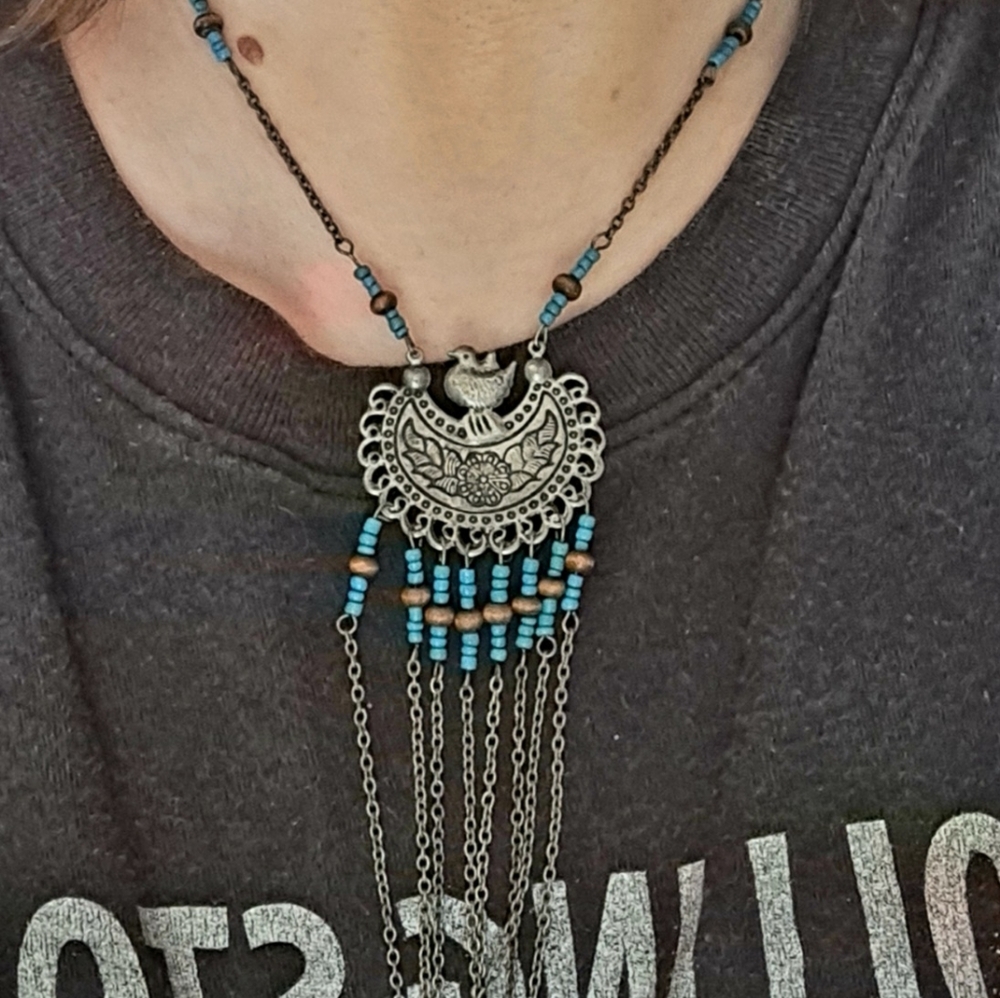 Vintage Bohemian Style Necklace - Picture 9 of 9